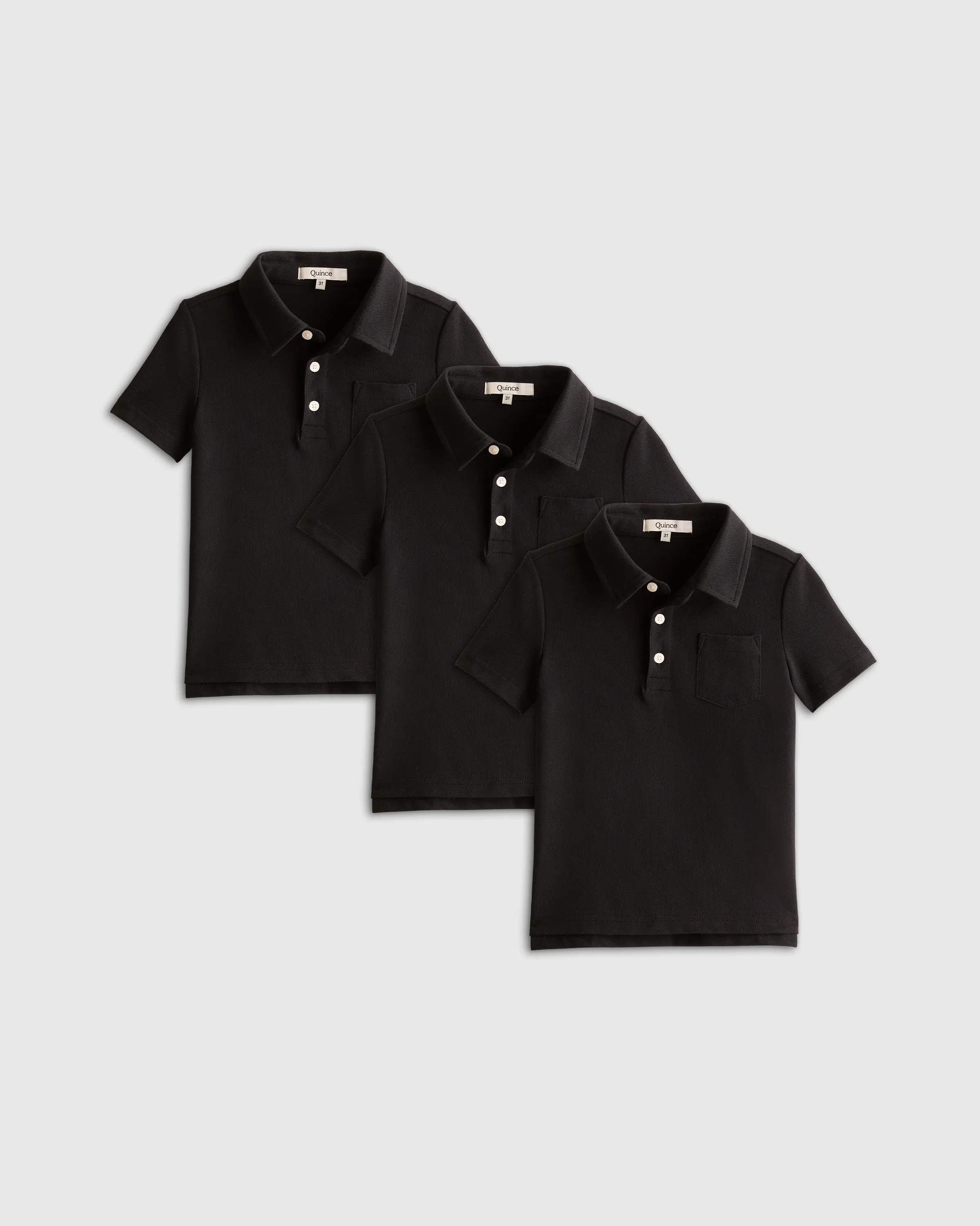 100% Organic Cotton Polo 3-Pack