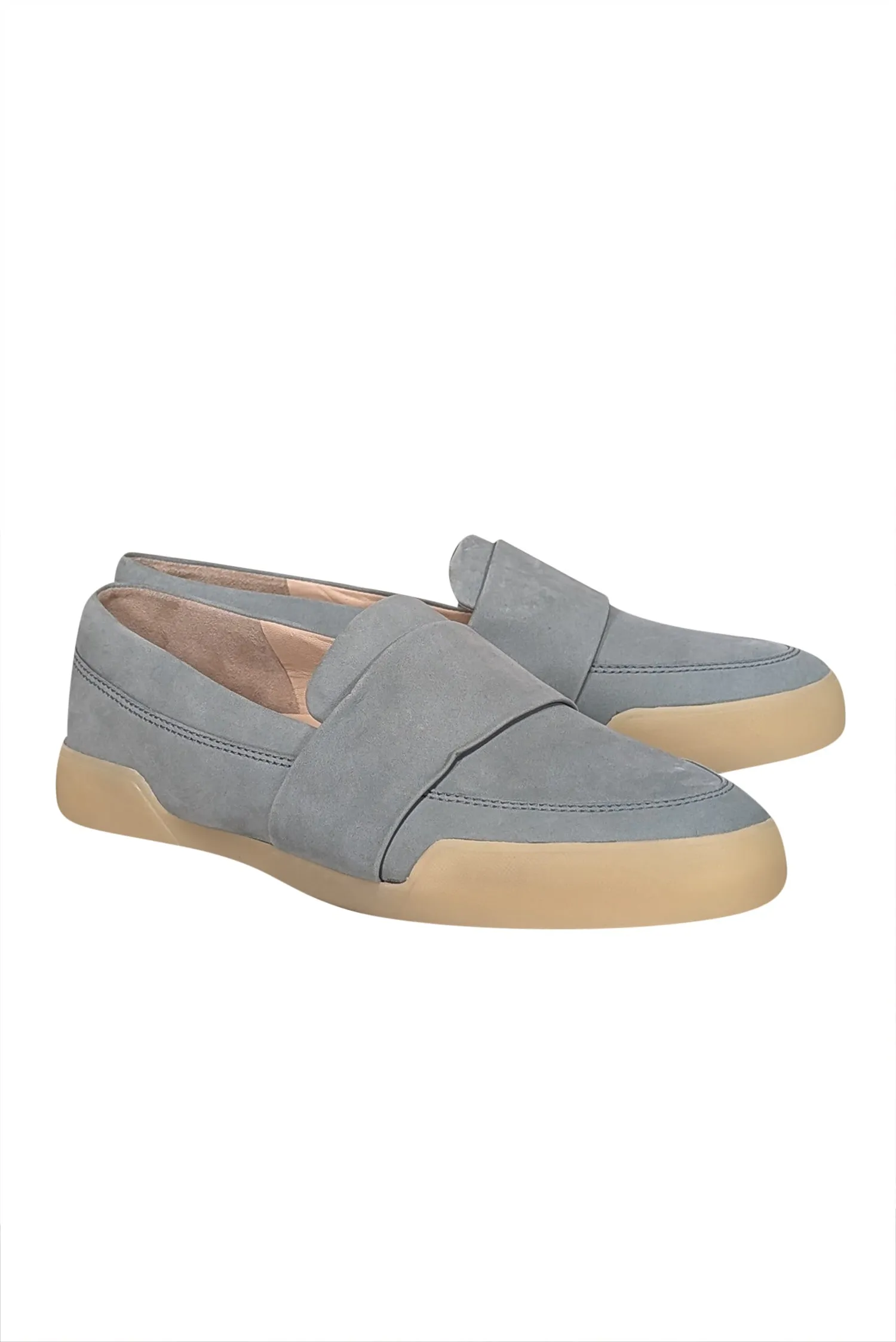 3.1 Phillip Lim - Pale Blue Leather Platform Flats Sz 10