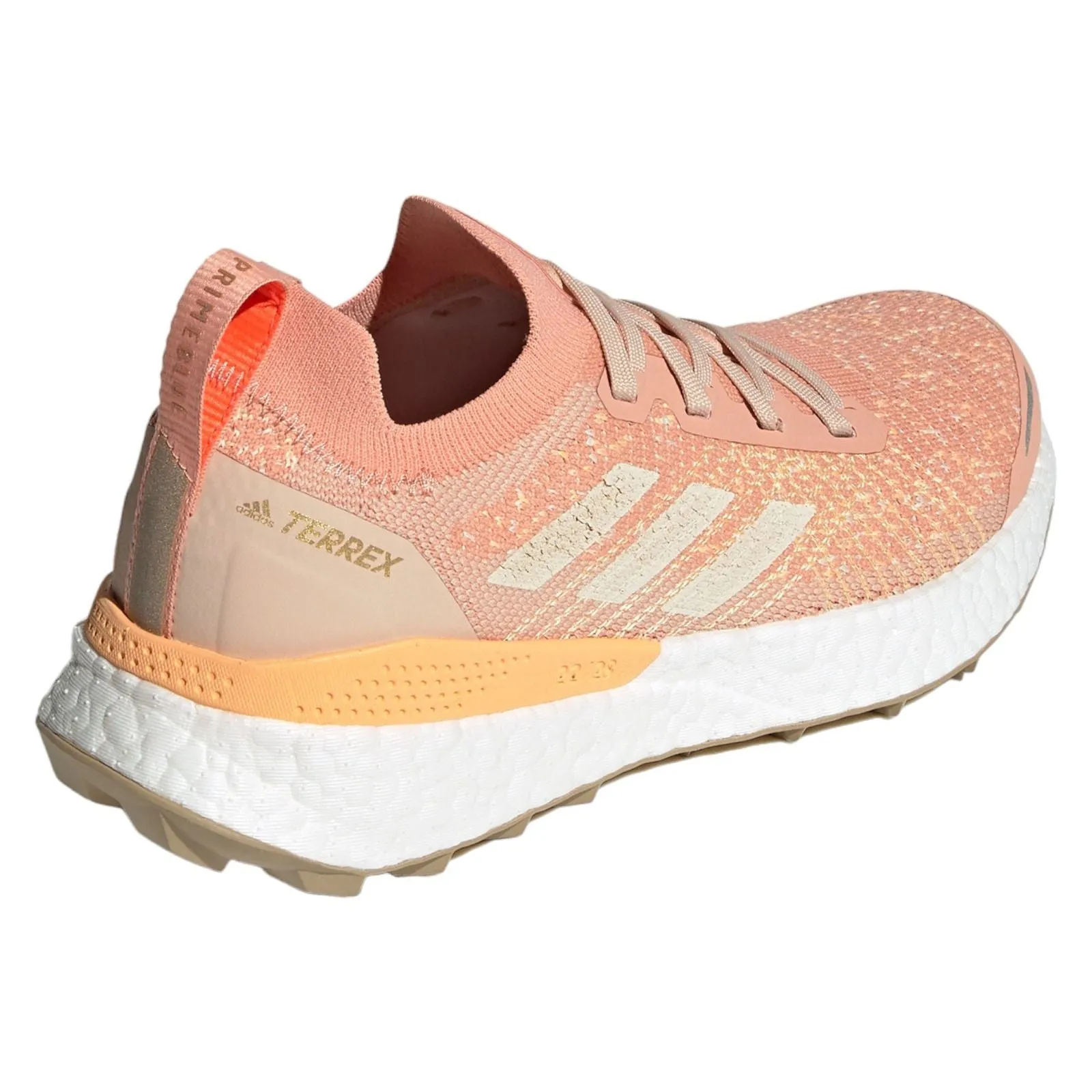 adidas Womens Terrex Two Ultra Primeblue Trail Running Shoes - Ambient Blush / White