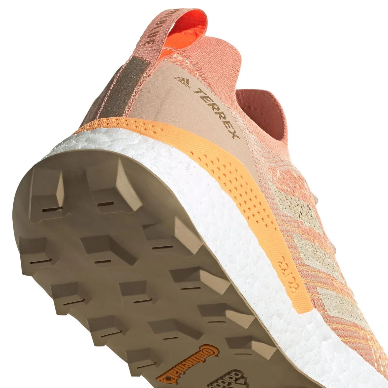 adidas Womens Terrex Two Ultra Primeblue Trail Running Shoes - Ambient Blush / White