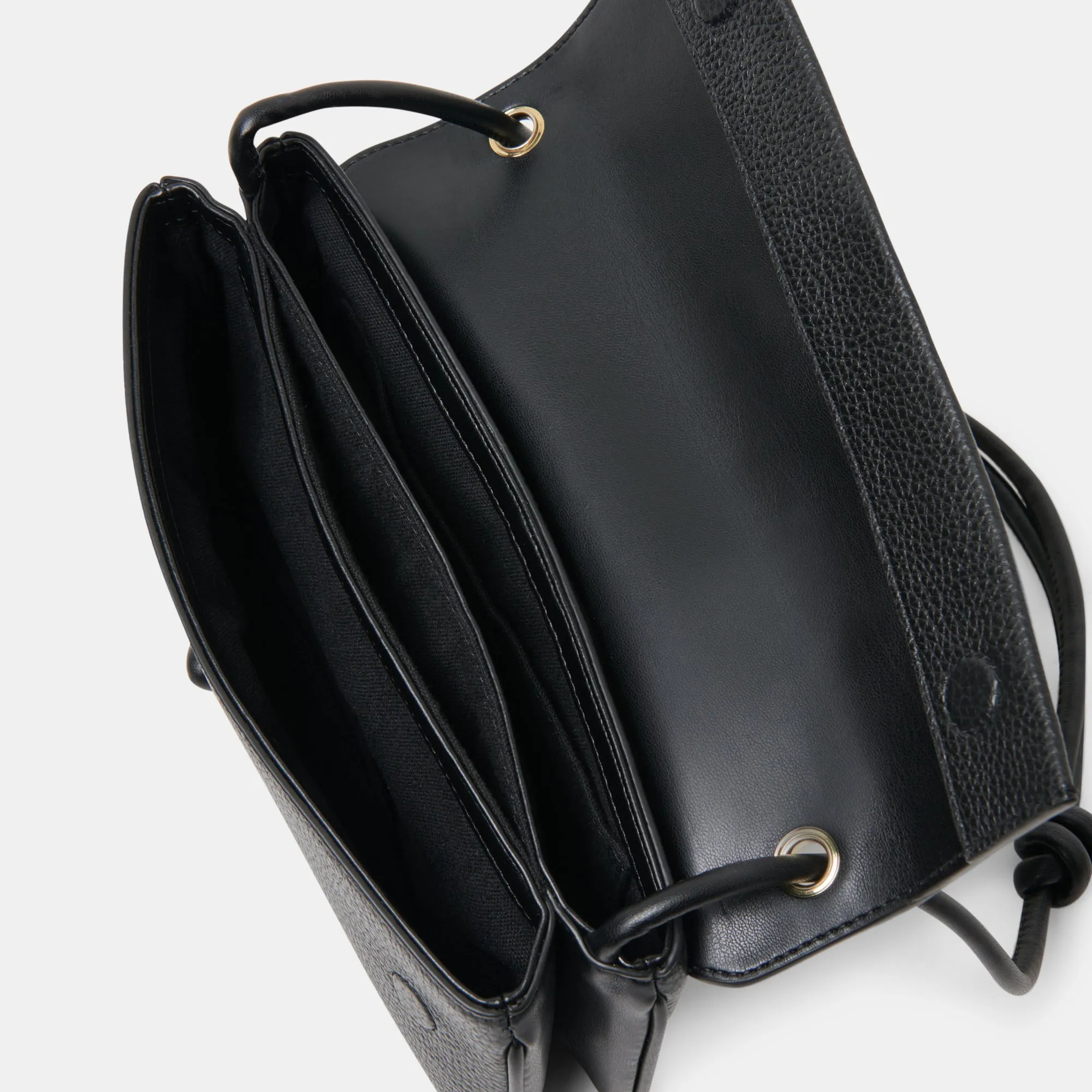 ALICE SHOULDER BAG BLACK LEATHER