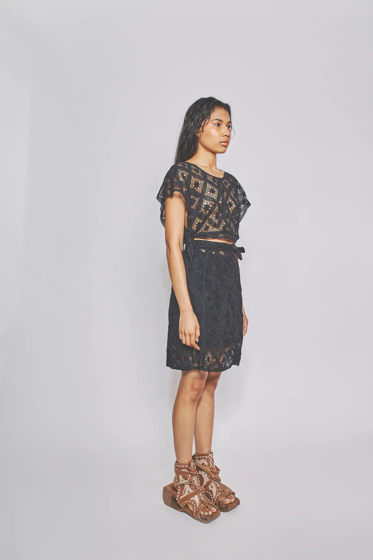 A.LINE BOBBIN LACE SKIRT