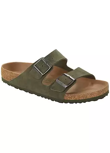 Arizona Vegan Desert Dust Thyme Sandals by Birkenstock | Look Again