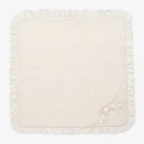 Baby Girls Beige Floral Blanket (72cm)