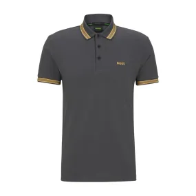 BOSS Logo Grey Paddy Polo Shirt