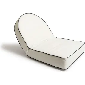 Business & Pleasure Co. Reclining Pillow Lounger, Antique White