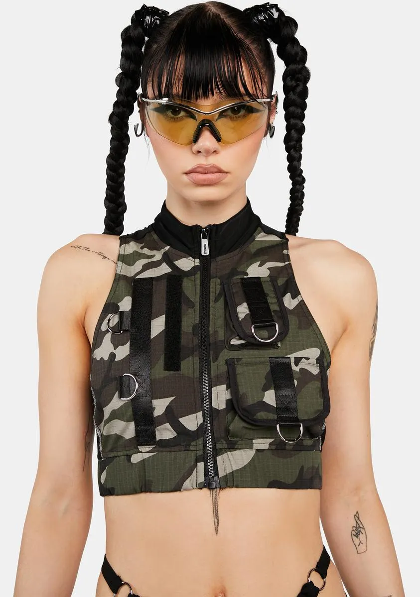 Camo Tactical Vest Top-