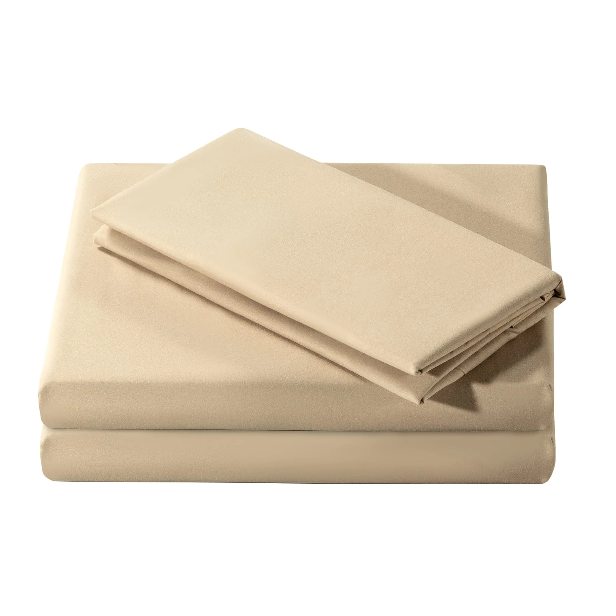 Cathay Home Double Sheet Set - Sand  - Clement