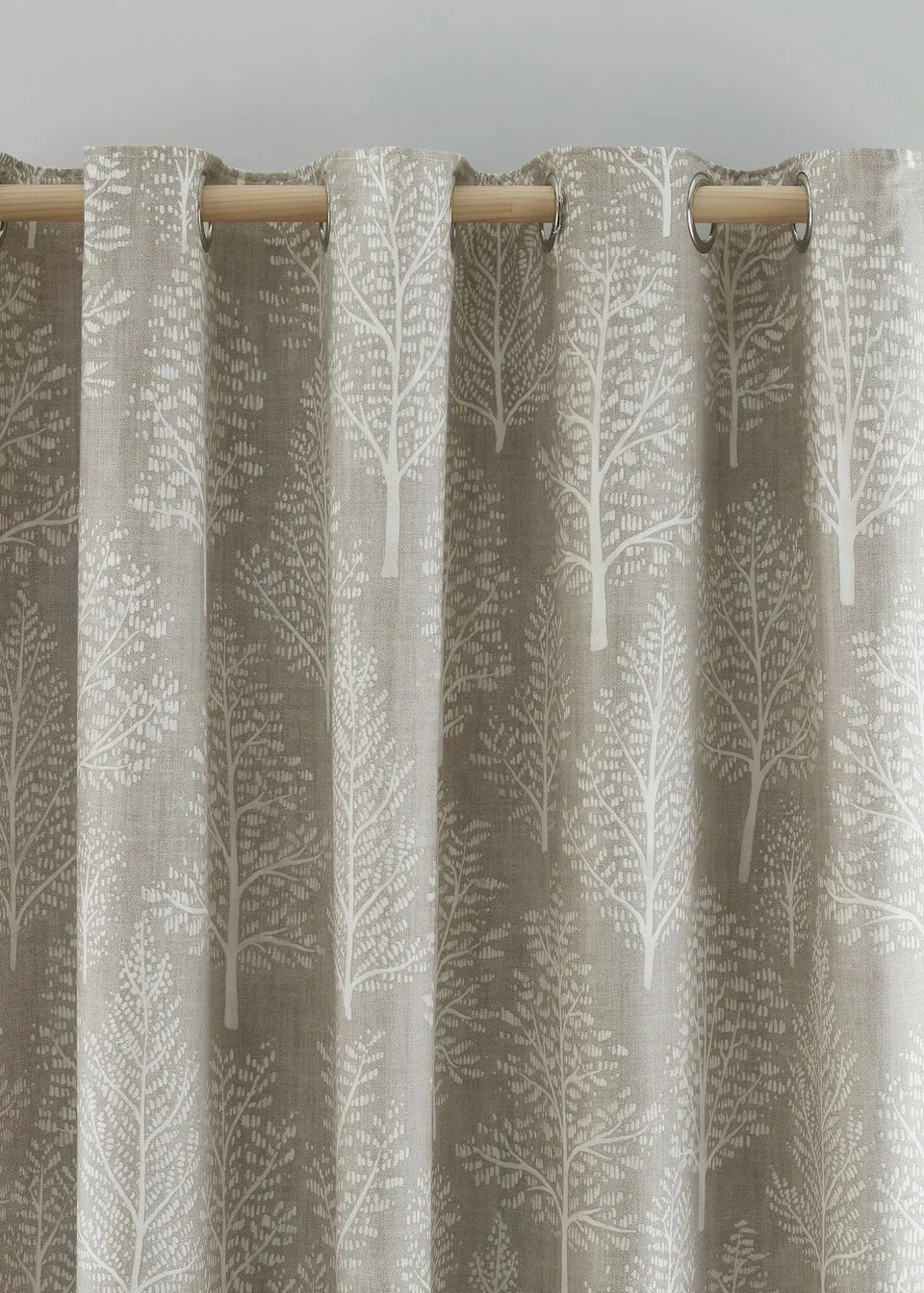 Catherine Lansfield Alder Trees Cotton Lined Eyelet Curtains