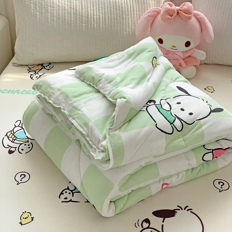 Class A soybean fiber knitted cotton summer cool quilt machine washable summer children's thin quilt spring and autumn summer ai