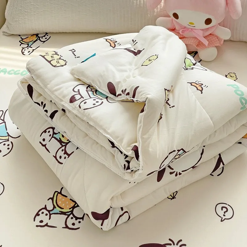 Class A soybean fiber knitted cotton summer cool quilt machine washable summer children's thin quilt spring and autumn summer ai