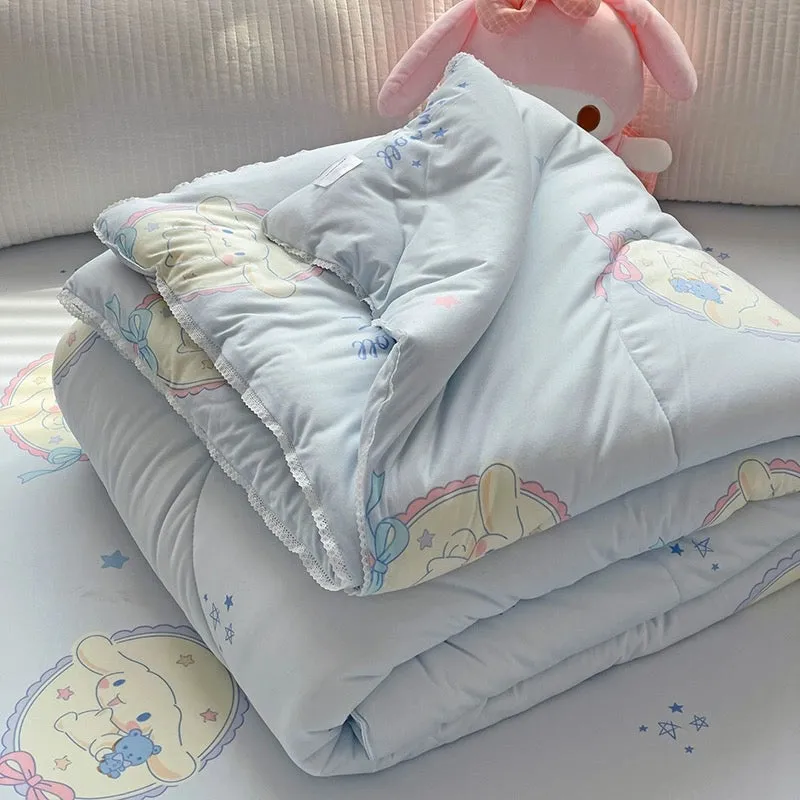 Class A soybean fiber knitted cotton summer cool quilt machine washable summer children's thin quilt spring and autumn summer ai