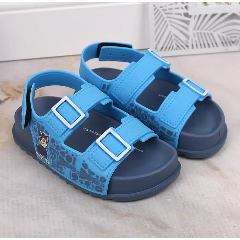 Comfortable children's sandals scented blue Paw Patrol Zaxy JJ385017 07GR21BR