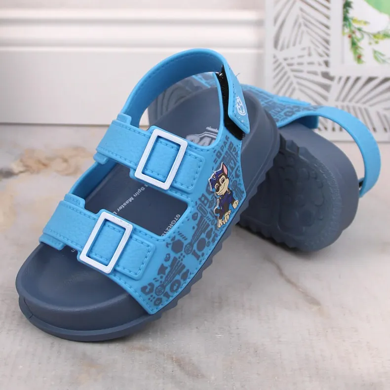 Comfortable children's sandals scented blue Paw Patrol Zaxy JJ385017 07GR21BR