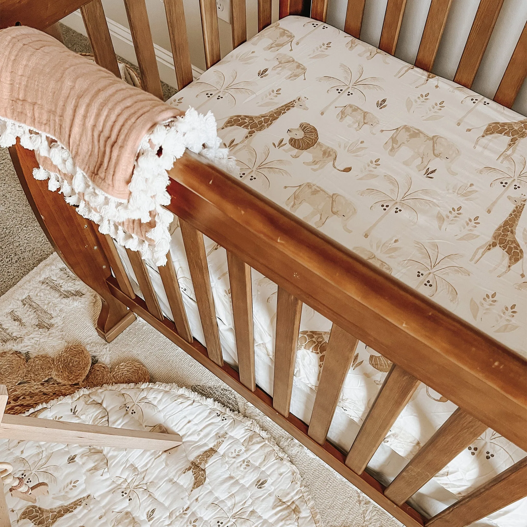 Crane Kendi Crib Fitted sheet  - Clement