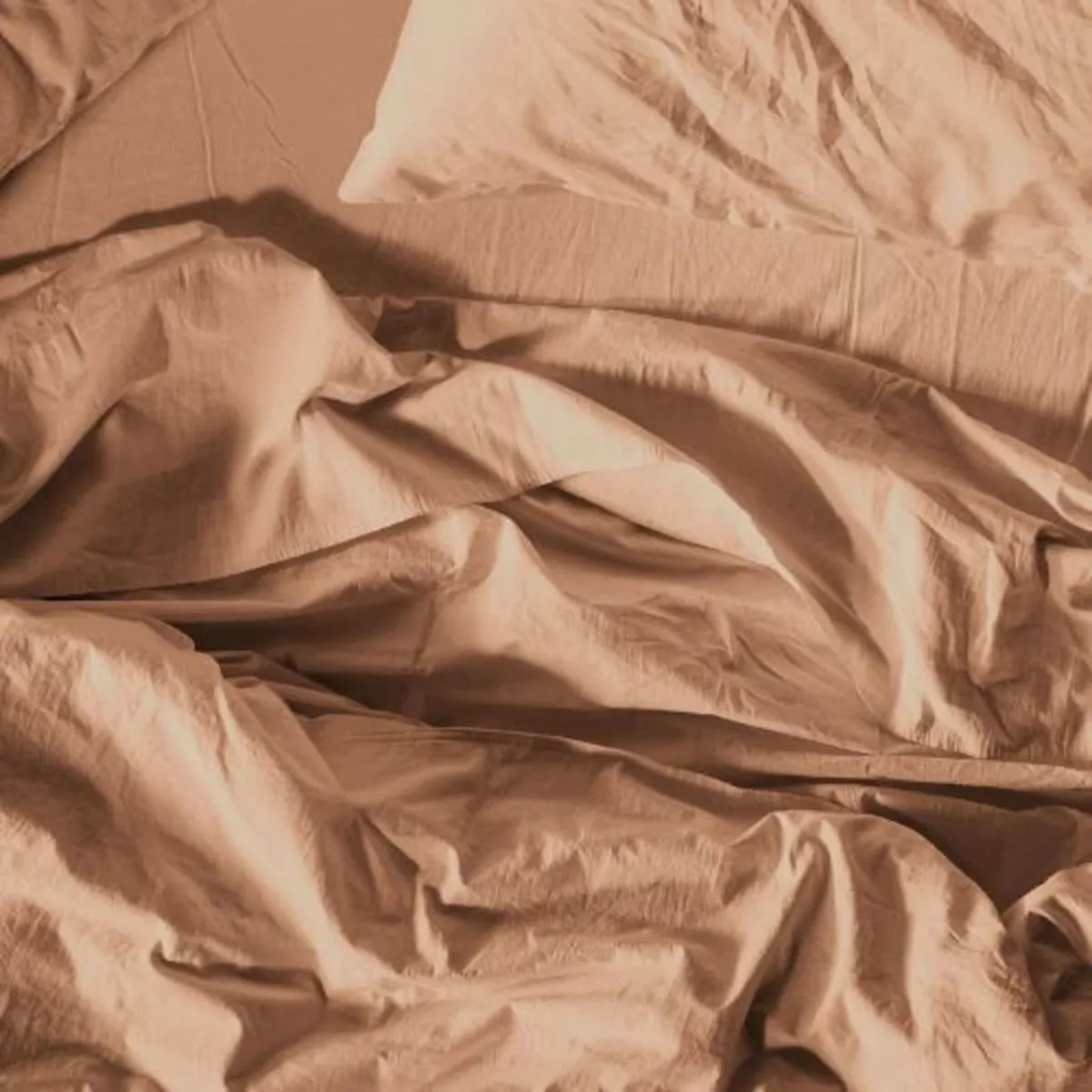 Crinkled Percale Duvet Cover