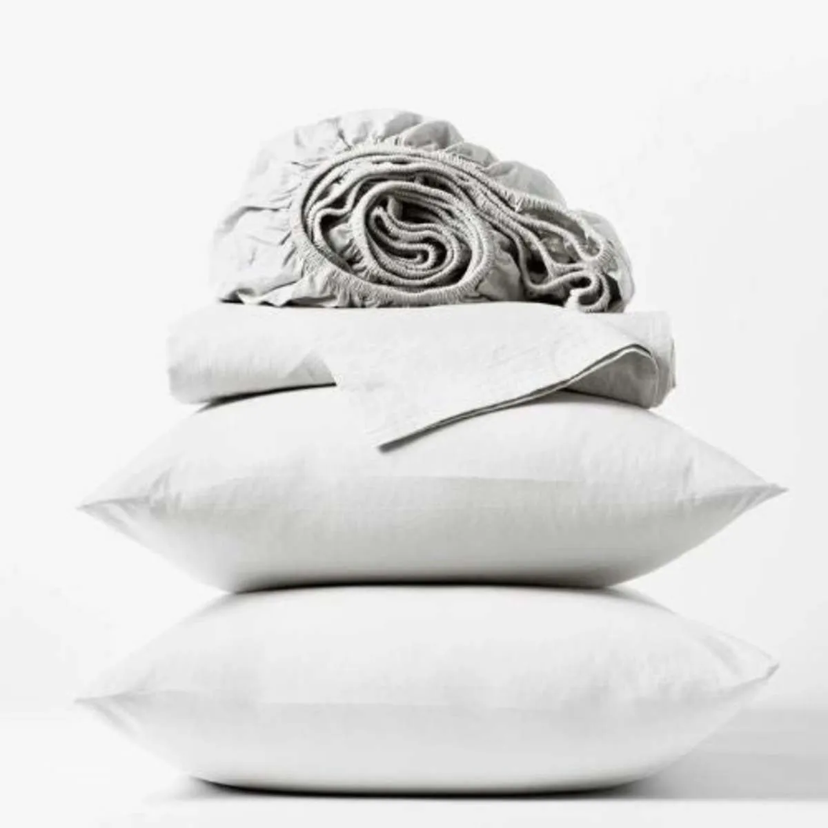 Crinkled Percale Duvet Cover