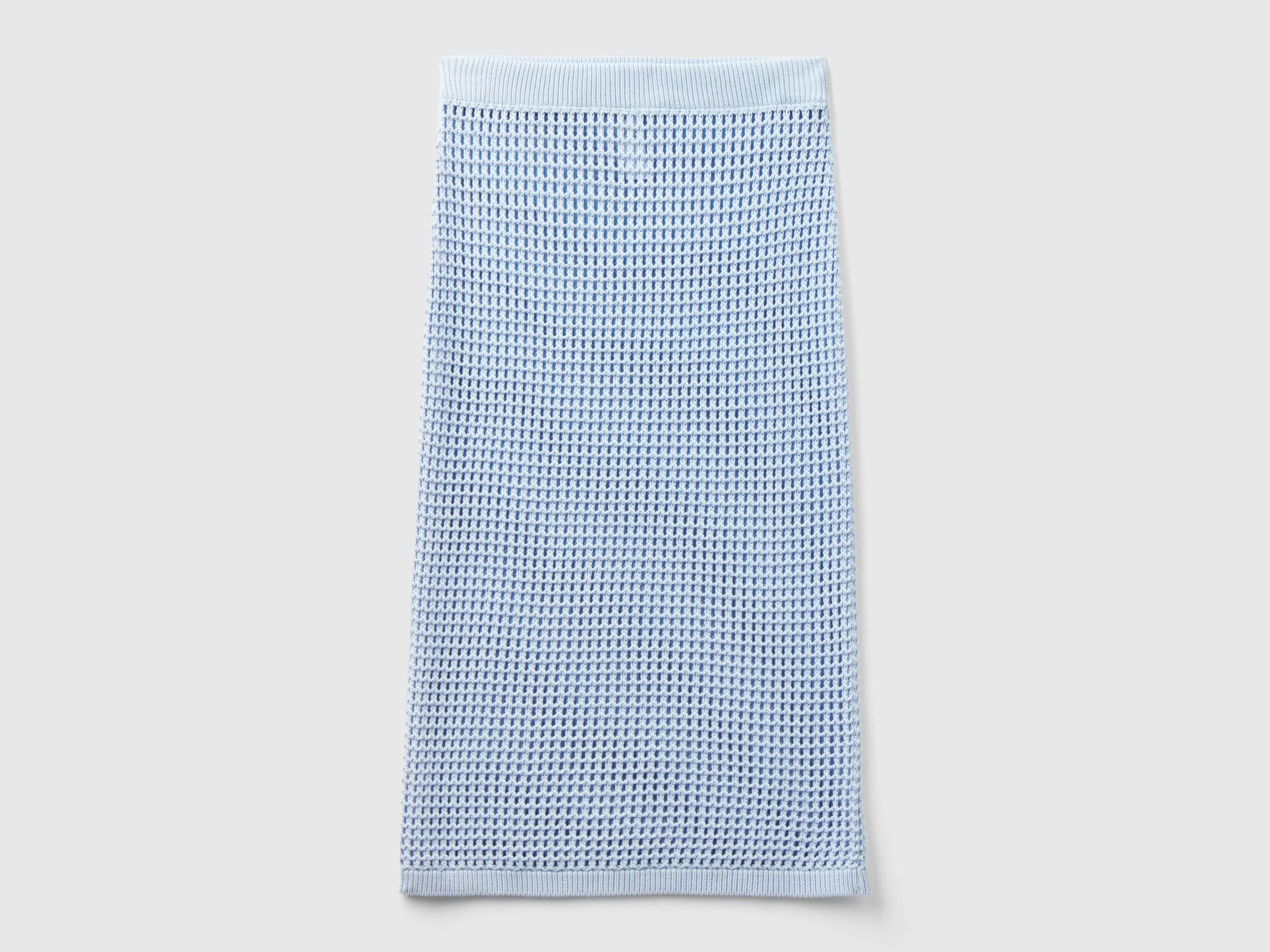 Crochet skirt - Sky Blue | Benetton