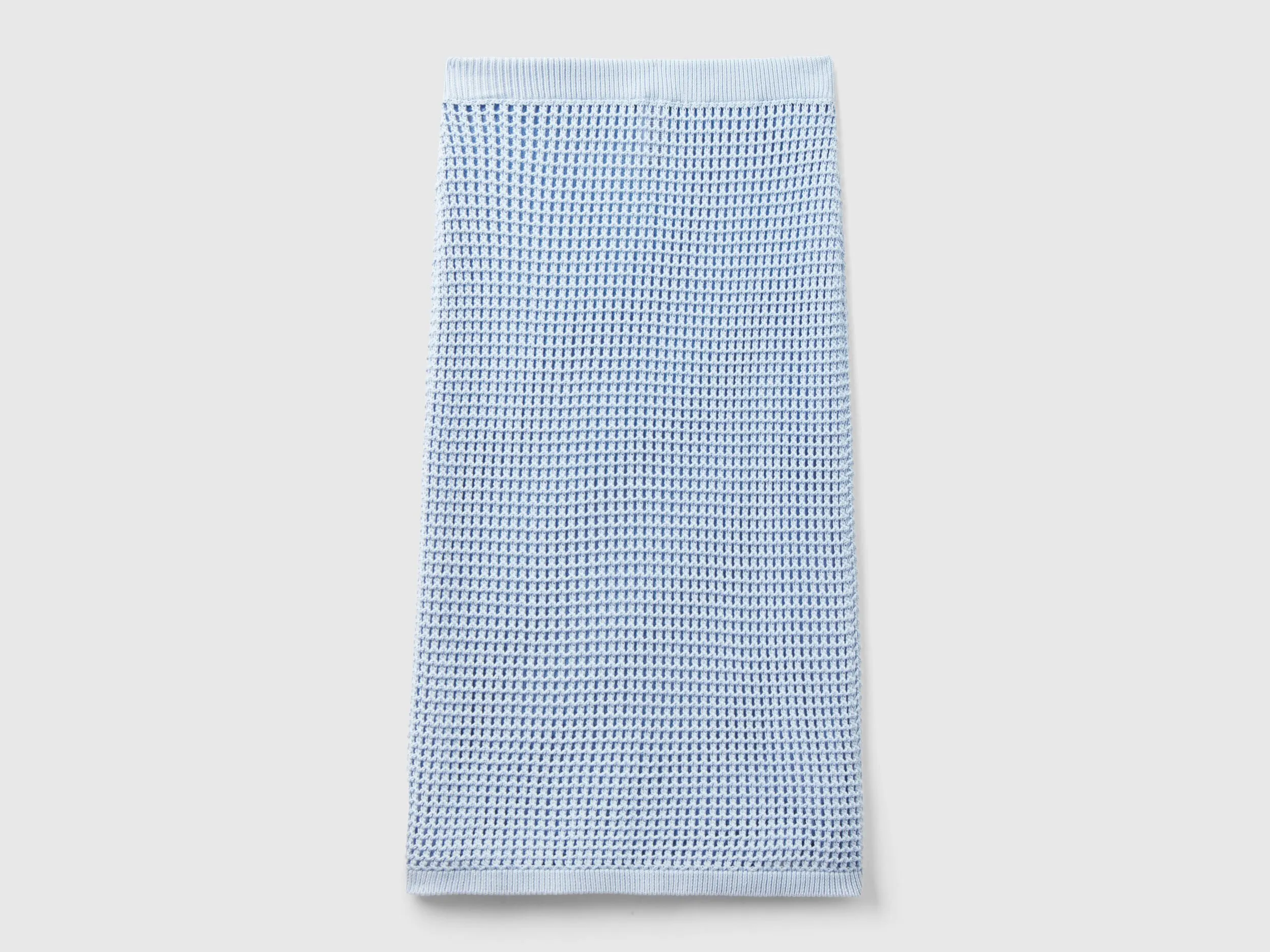 Crochet skirt - Sky Blue | Benetton