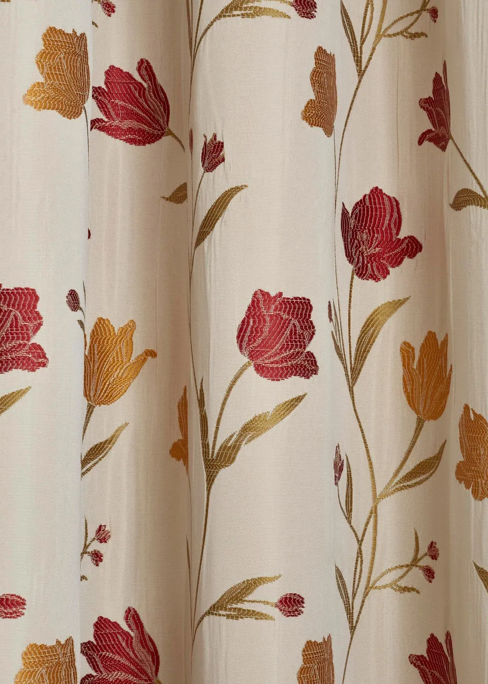 Curtina Juliette Jacquard Natural Pencil Pleat Curtains