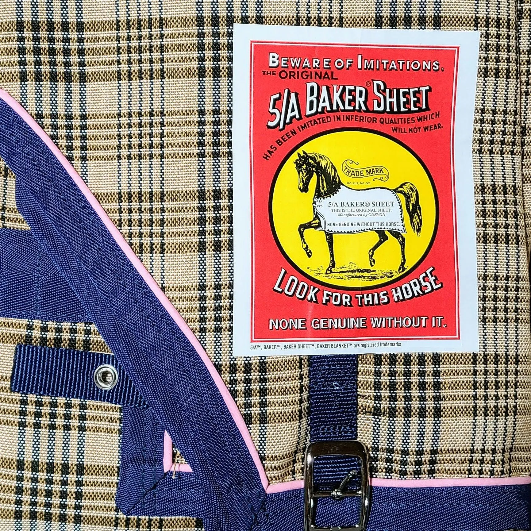 Custom Baker Blanket w/ Nylon Lined Shoulders, Size 66