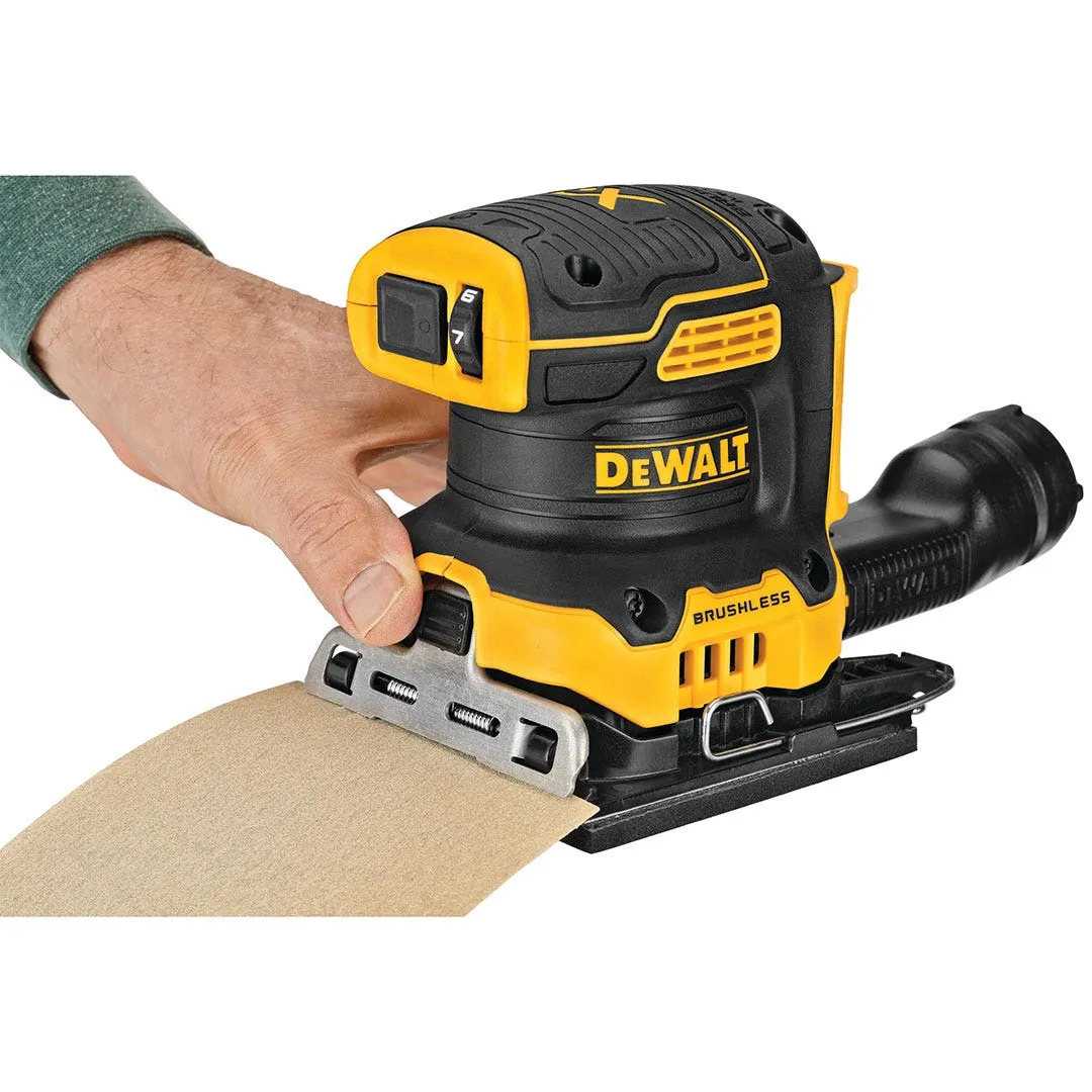 DeWalt 20V Max XR Brushless Cordless 1/4 Sheet Variable Speed Sander (Tool Only) DCW200B