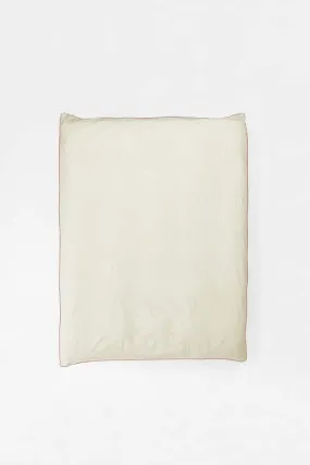 Duvet Cover - Contrast Edge/Canvas/Ochre Red