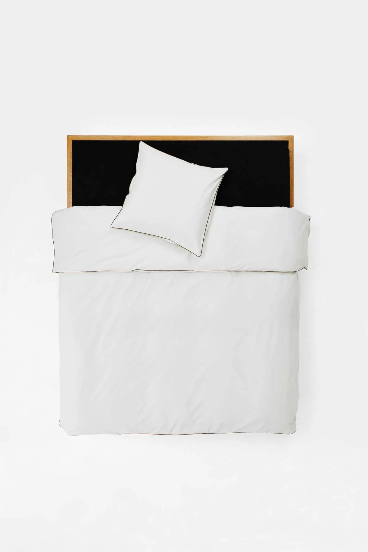 Duvet Cover - Contrast Edge/Prism with Carob