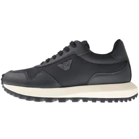 Emporio Armani Logo Trainers Navy