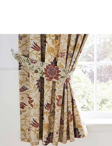 Galiana Collection Lined Curtains With Free Tie-Backs