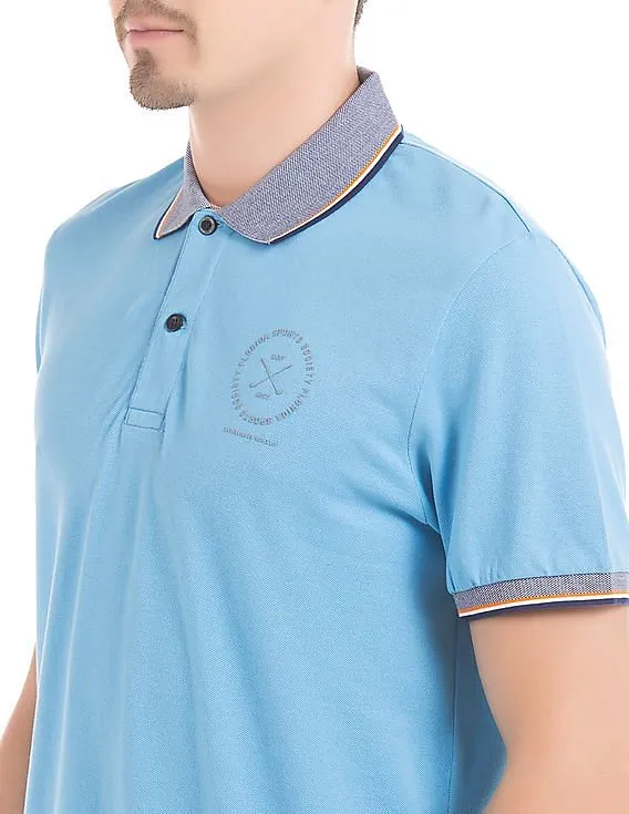 Gant Contrast Collar Pique Polo Shirt