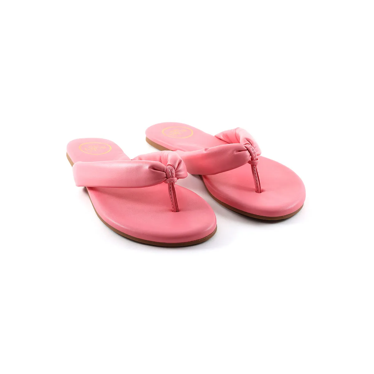 Gisel Pillow Strap Sandal in Flamingo