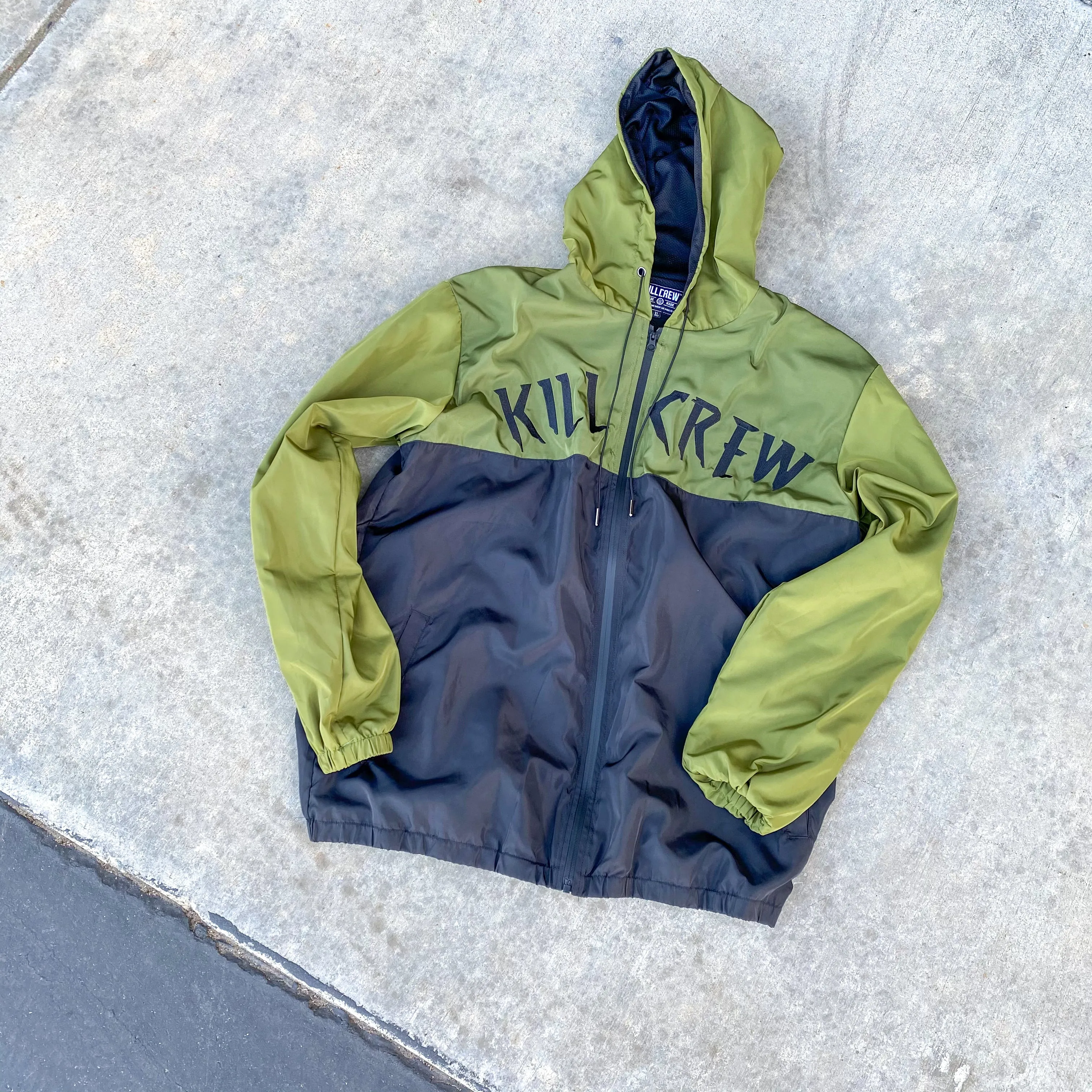 KILL CREW WINDBREAKER - OLIVE