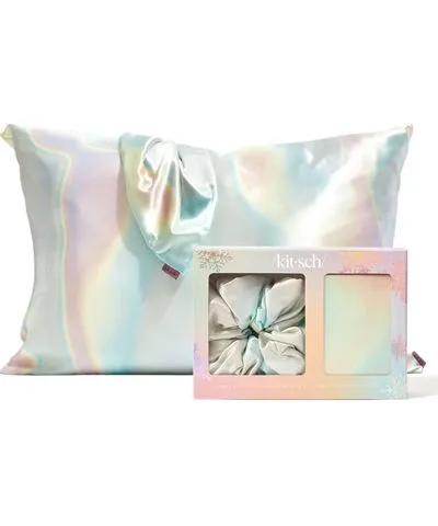 Kitsch Well Rested Satin Pillowcase & Pillow Scrunchie Aura