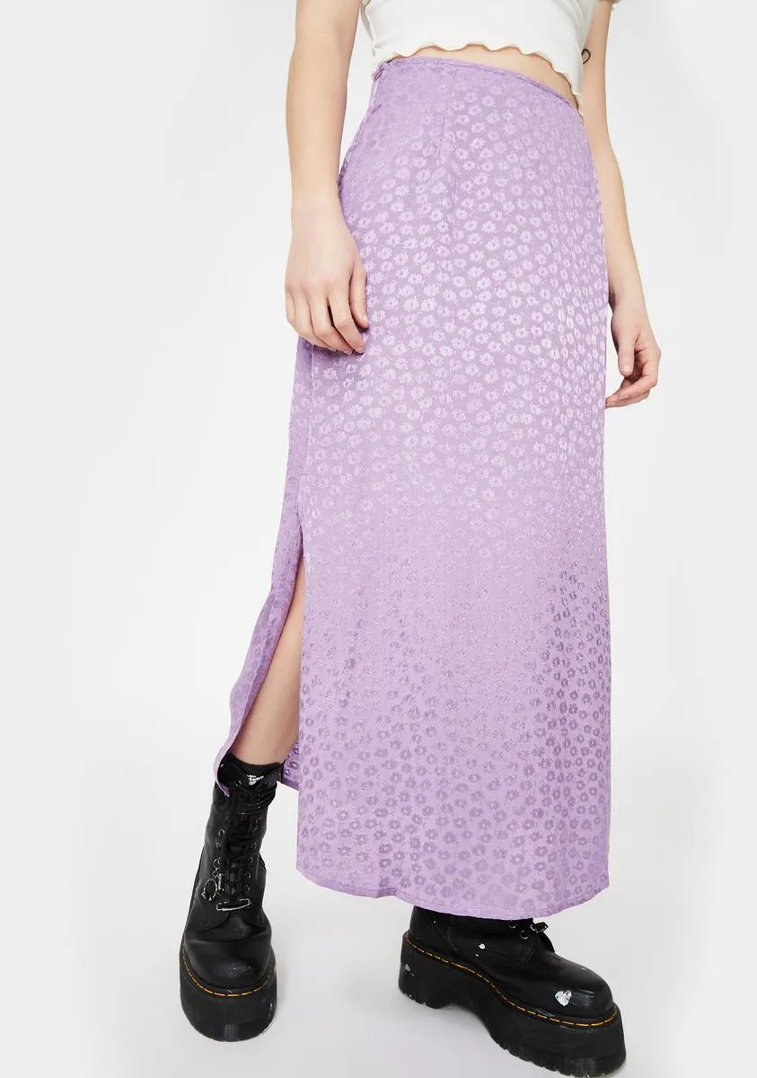 Lavender Tindra Midi Skirt-