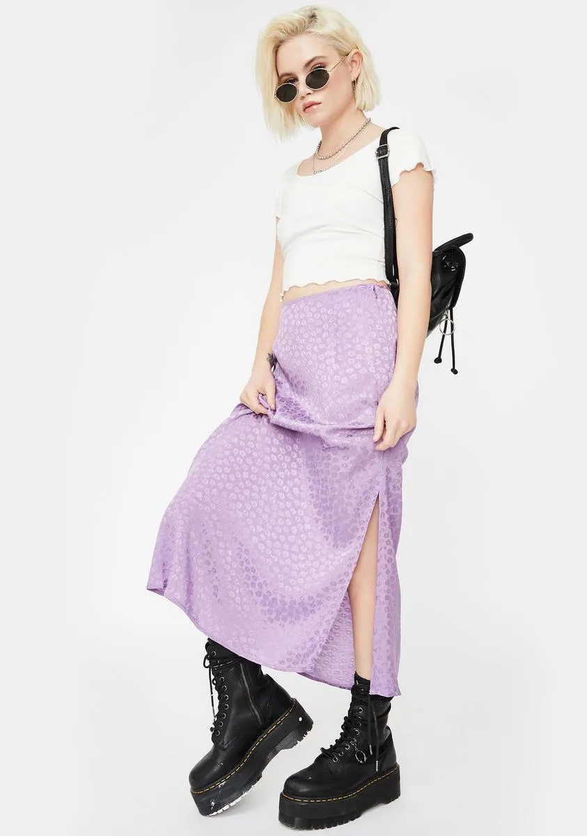 Lavender Tindra Midi Skirt-