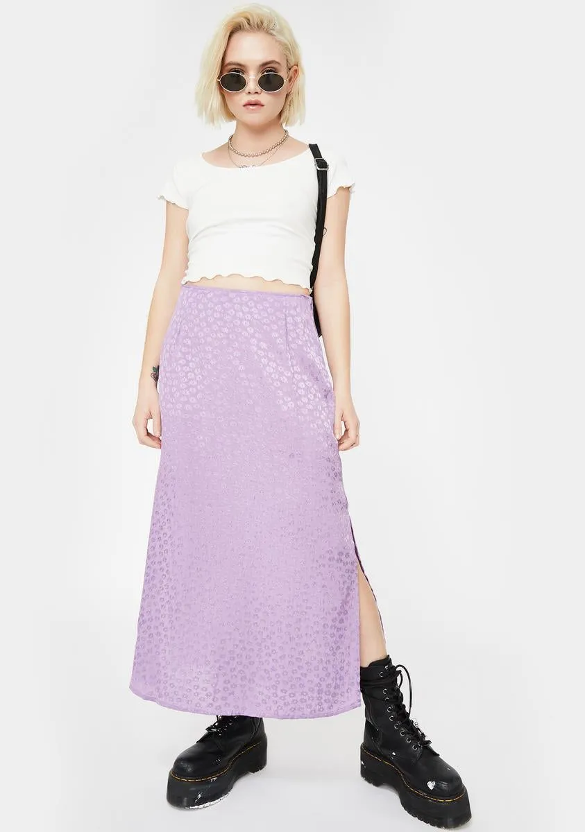 Lavender Tindra Midi Skirt-