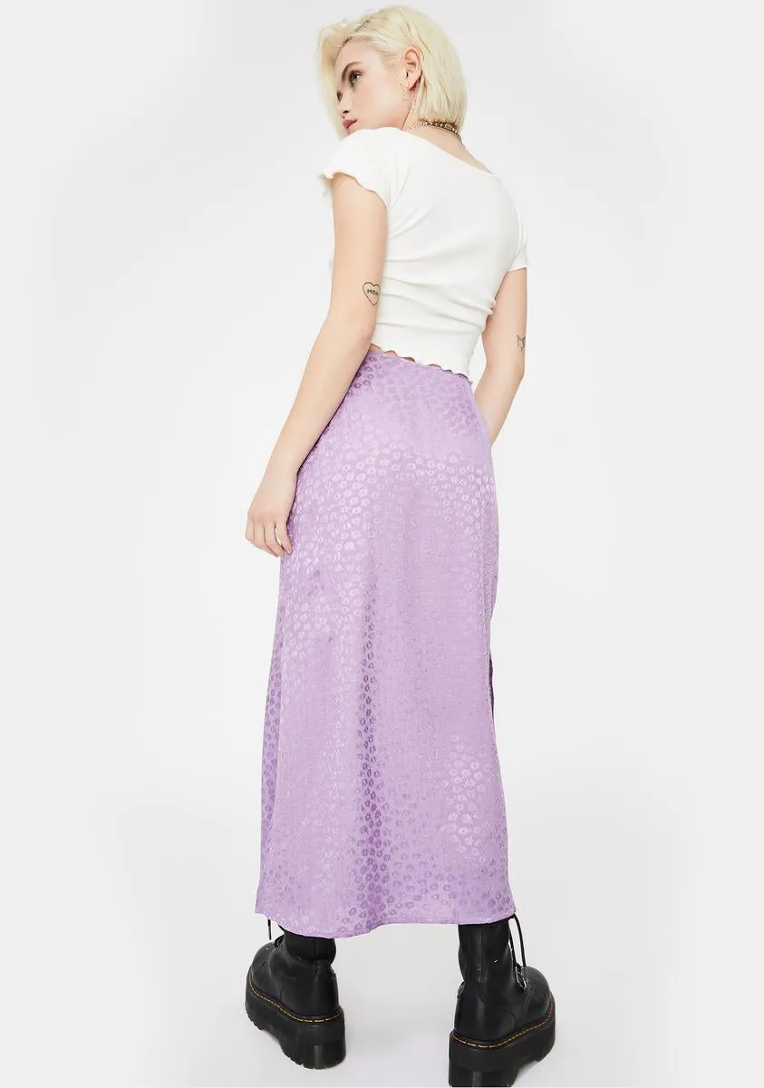 Lavender Tindra Midi Skirt-