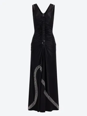 Long embroidered dress