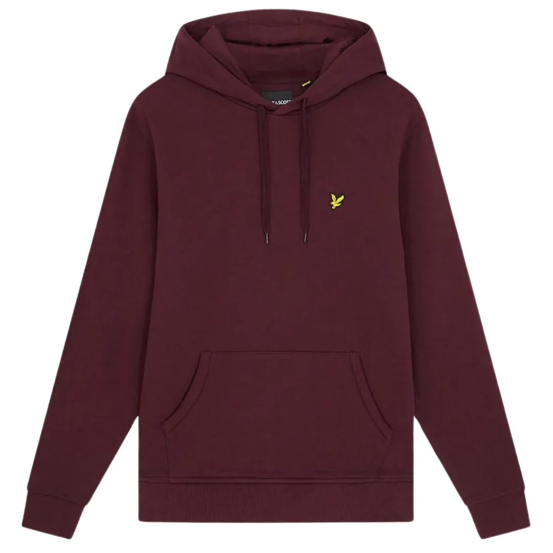 Lyle Scott Plain Rich Burgundy Hoodie