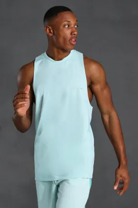 Man Active Taped Racer Tank Top