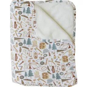 Mebie Baby Camping Trip Bamboo Fleece Quilt *