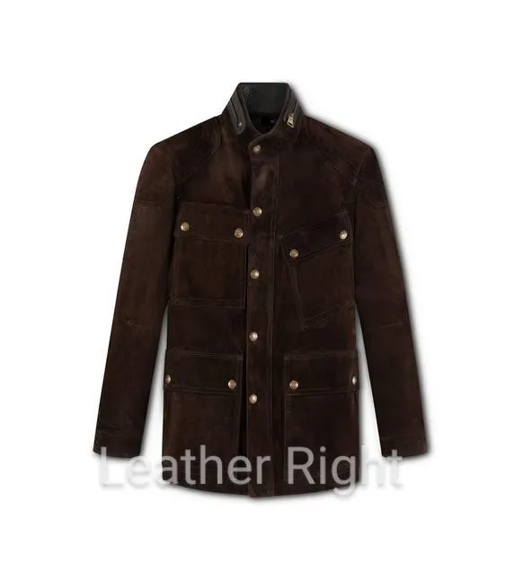 Men's Brown Suede Jacket