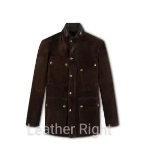 Men's Brown Suede Jacket