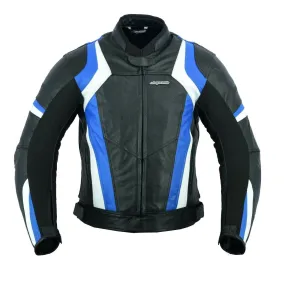 Men's Leather Armoured Motorbike Jacket