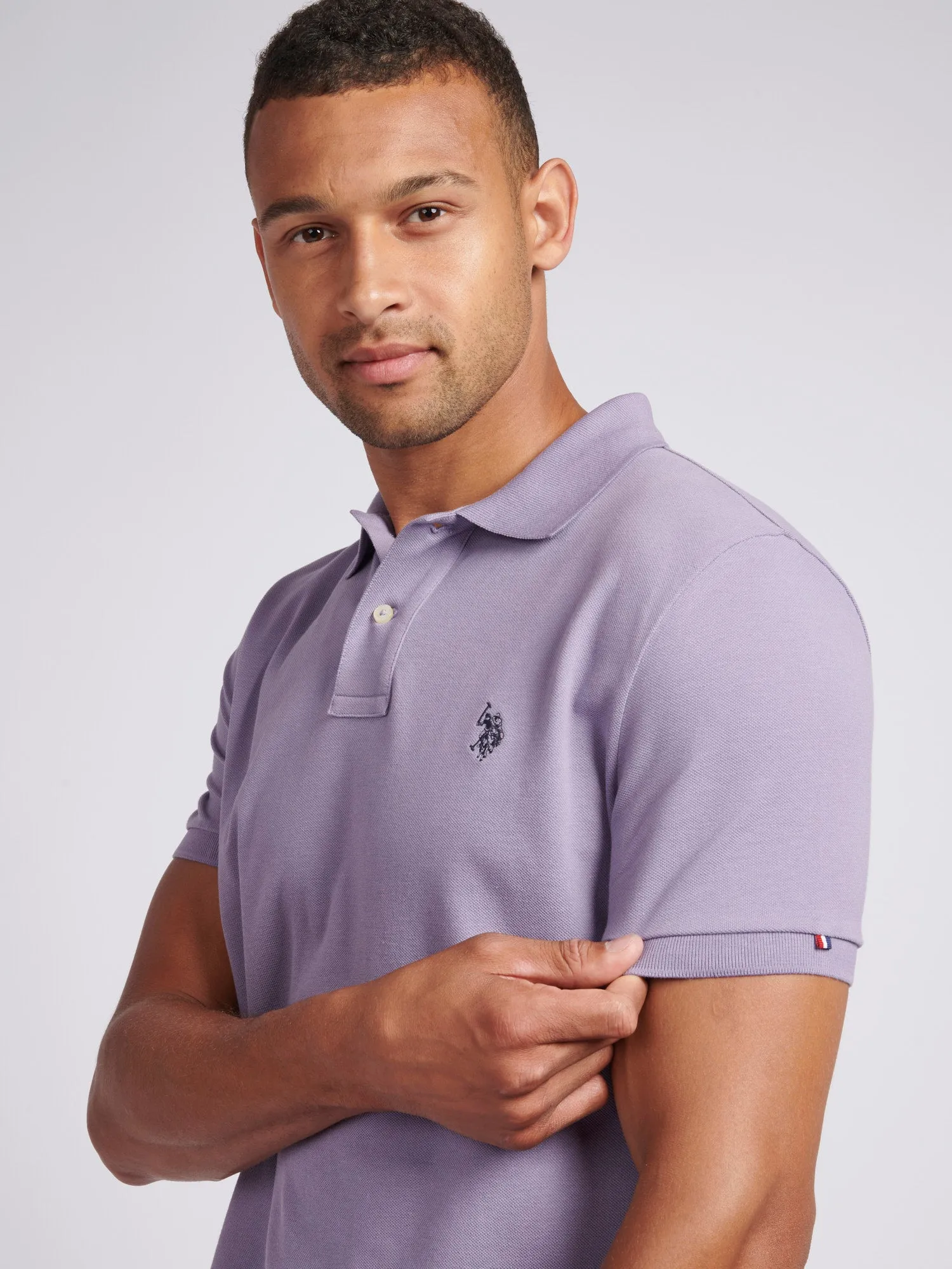 Mens Pique Polo Shirt in Dusk