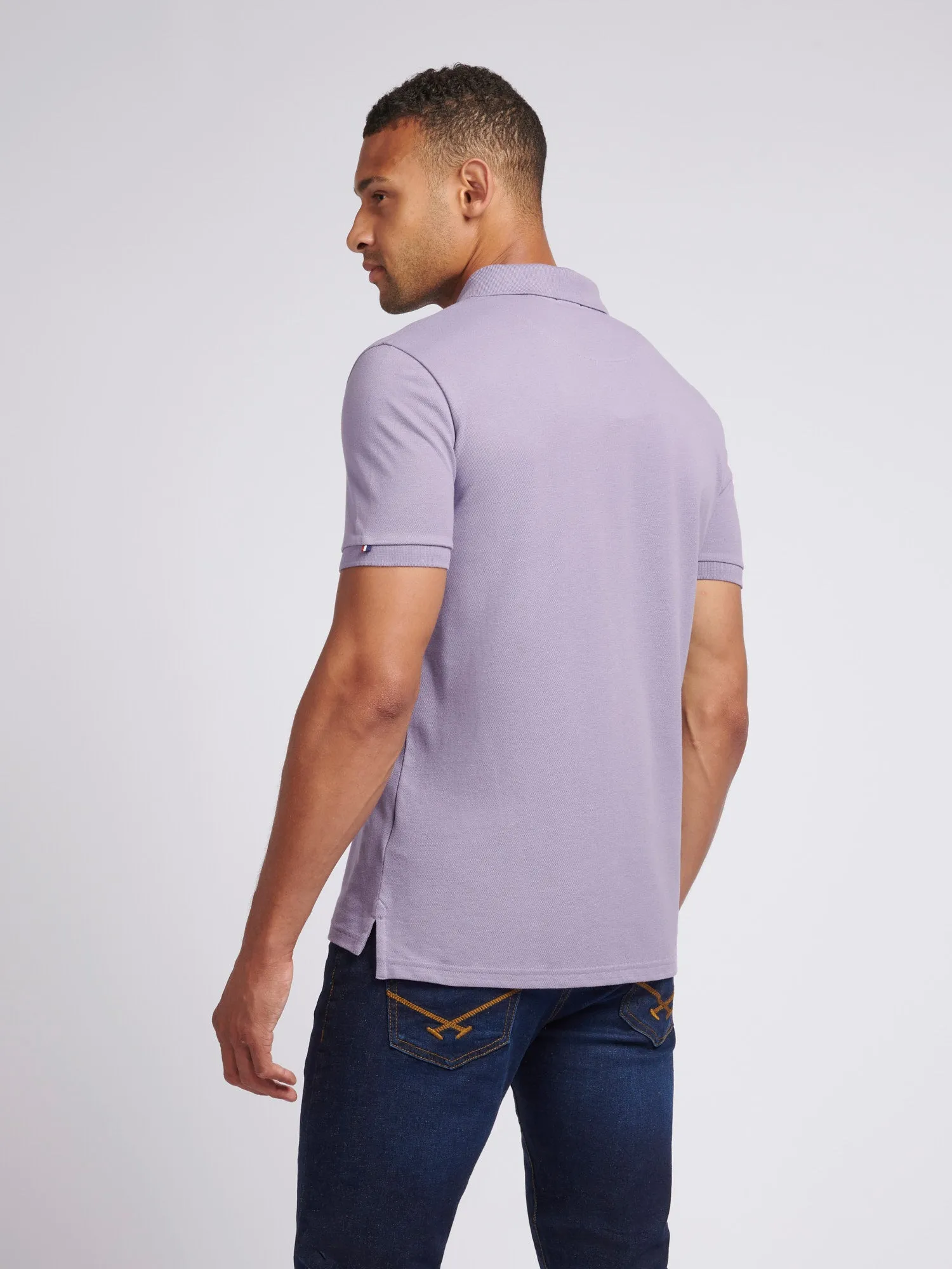 Mens Pique Polo Shirt in Dusk