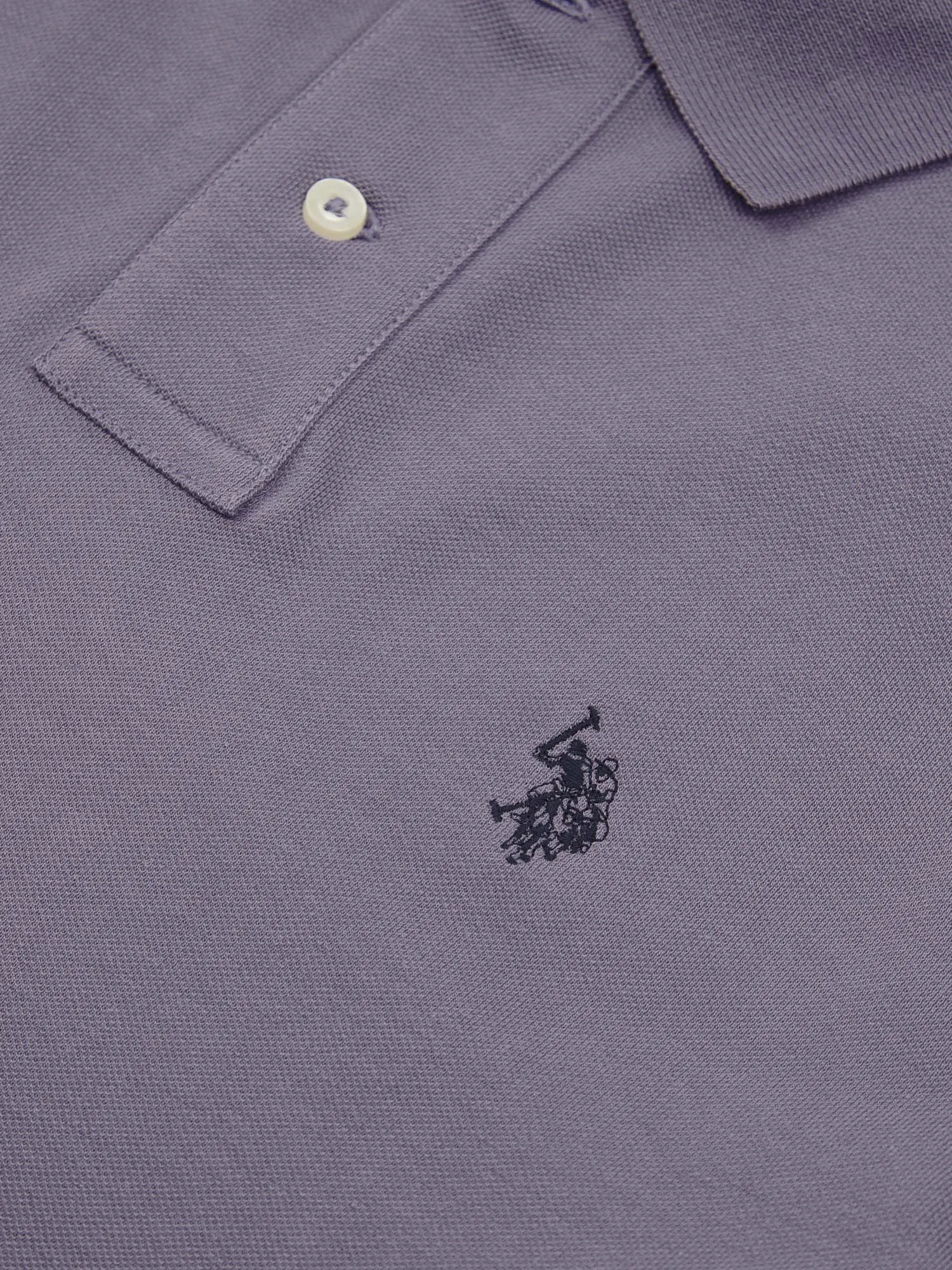 Mens Pique Polo Shirt in Dusk