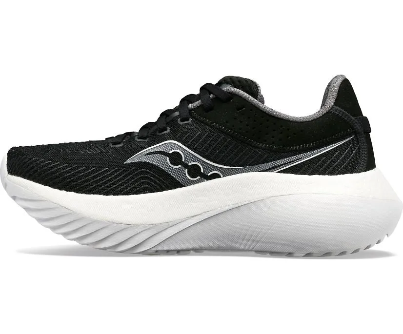 Men's Saucony Kinvara Pro Color: Black | White (WIDE WIDTH)