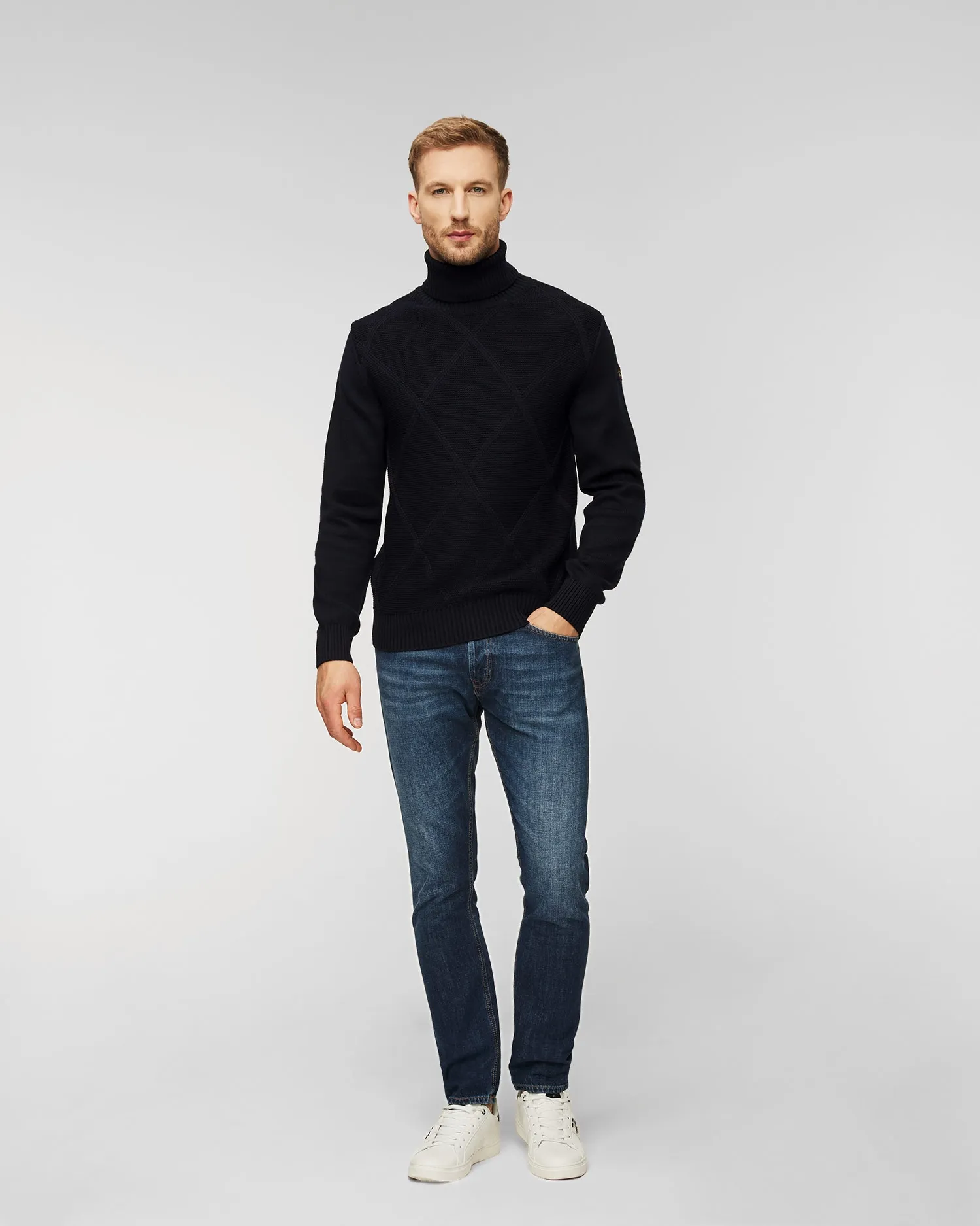 Men’s woolen turtleneck Paul&Shark Navy blue 13311014-50